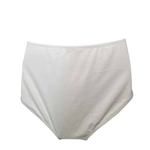 Sleeper White High Waisted Bikini Bottom Medium NWT Lined Swimwear - Picture 3 of 6